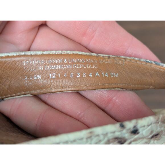 Tory Burch Suzy Cork Snake Print Thong Wedge Heel Sandals Women's 9 - Picture 8 of 9